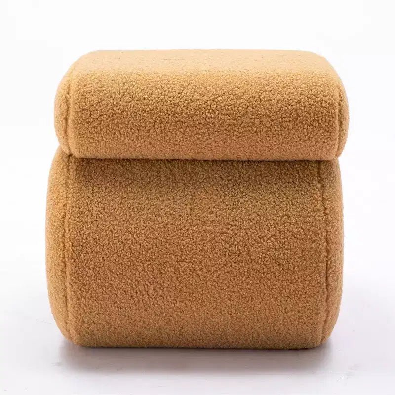 GDFStudio Mila 19.3 Teddy S-Shape Ottoman/Footstool