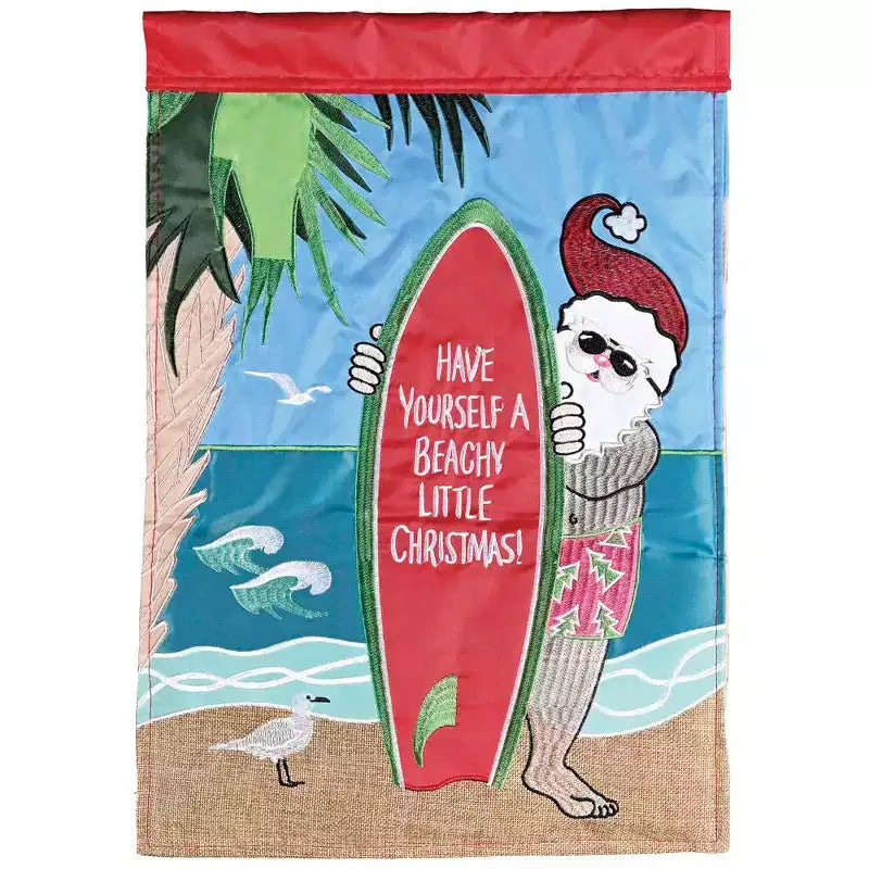 Dicksons Magnolia Garden Outdoor Flag Decoration For Garden, Yard, Or Walkway Standard 13 x 18, Weather Resistant Polyester, Have a Beachy Little