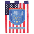 Dicksons Magnolia Garden Memorial Day Remember and Honor Red White Blue 18 x 13 Polyester Outdoor Garden Flag