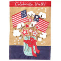 Magnolia Garden Celebrate Y'all Patriotic Cotton Jar 29 x 42 Inch Polyester Garden Flag