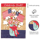 Magnolia Garden Celebrate Y'all Patriotic Cotton Jar 29 x 42 Inch Polyester Garden Flag