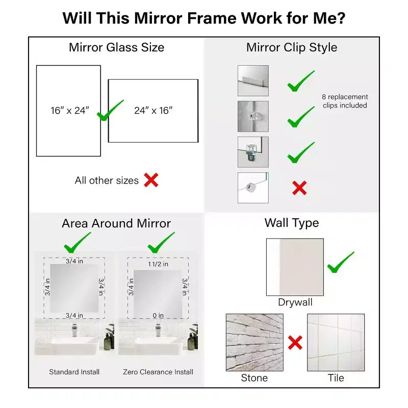 Amanti Art Mirror Makeover Bathroom Mirror Frame Border Kit - Fully Assembled Peel and Stick Frame - Mirror NOT Included - Furniture Espresso Trim