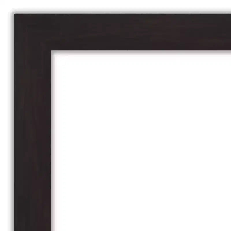 Amanti Art Mirror Makeover Bathroom Mirror Frame Border Kit - Fully Assembled Peel and Stick Frame - Mirror NOT Included - Furniture Espresso Trim