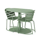Christopher Knight Home Porto Outdoor Modern 3 Piece Iron Oval Table Bistro Set