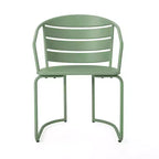 Christopher Knight Home Porto Outdoor Modern 3 Piece Iron Oval Table Bistro Set