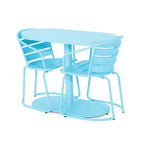 Christopher Knight Home Porto Outdoor Modern 3 Piece Iron Oval Table Bistro Set