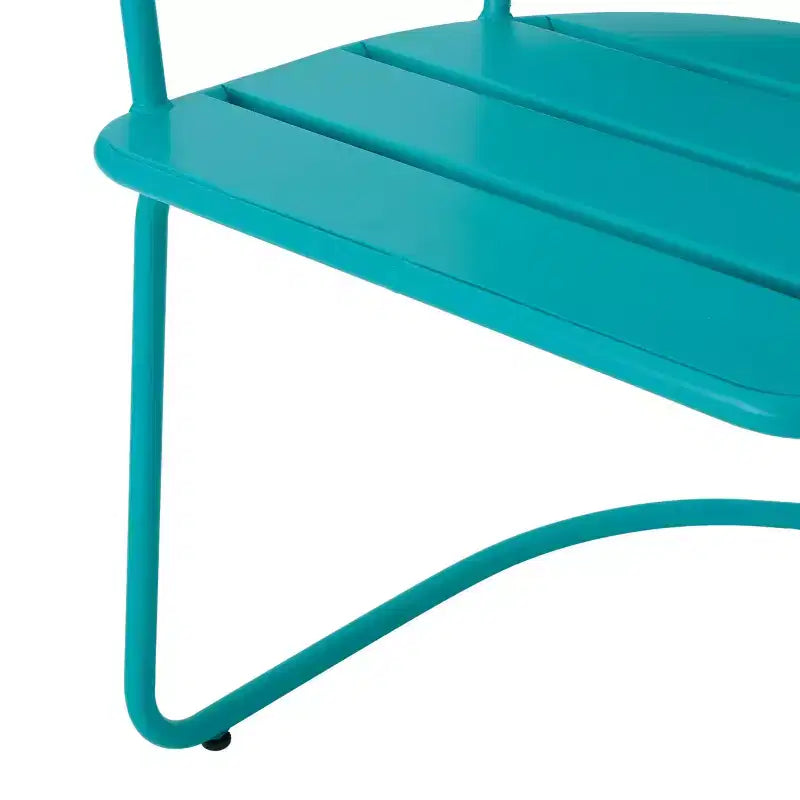 Christopher Knight Home Porto Outdoor Modern 3 Piece Iron Oval Table Bistro Set