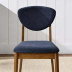 Best Choice Products 2-Piece Mid-Century Modern Wood & Upholstered Dining Chair Set