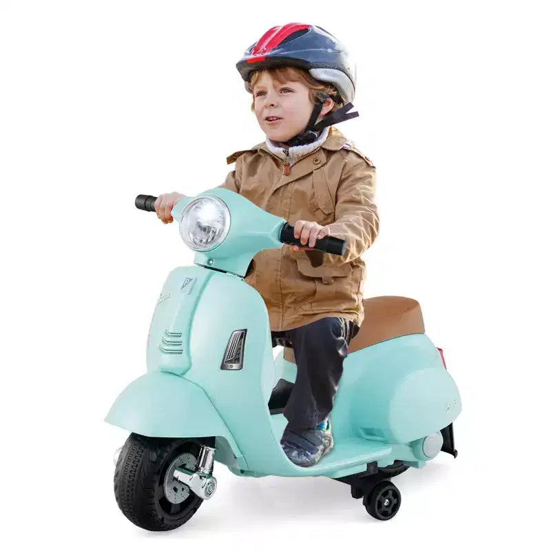 Costway Kids Ride on Motorcycle with Training Wheels Headlight Horn 6V Battery