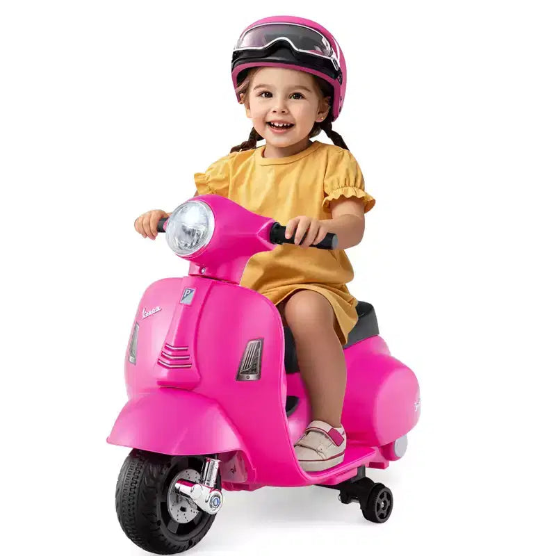 Costway Kids Ride on Motorcycle with Training Wheels Headlight Horn 6V Battery