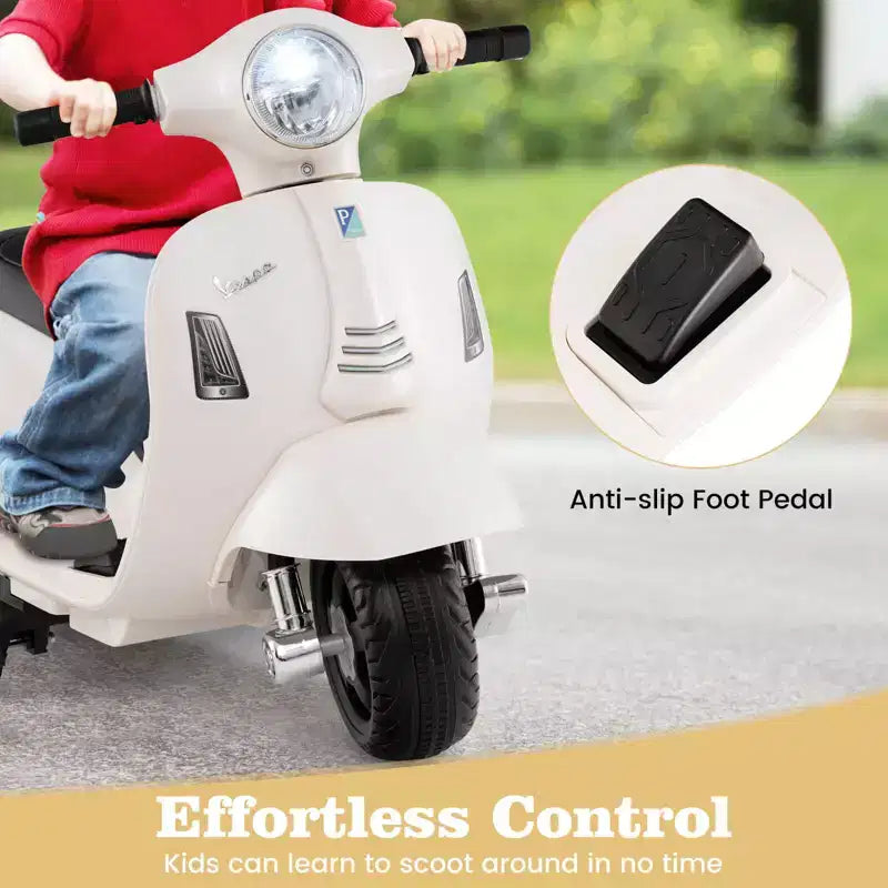 Costway Kids Ride on Motorcycle with Training Wheels Headlight Horn 6V Battery