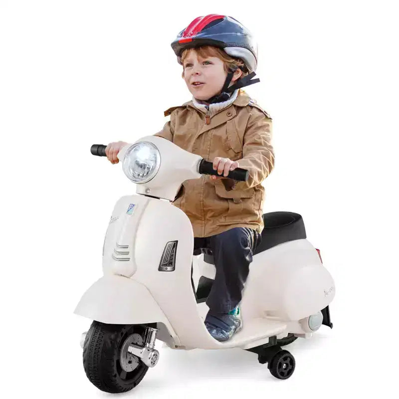 Costway Kids Ride on Motorcycle with Training Wheels Headlight Horn 6V Battery