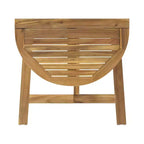 GDFStudio Pavillion Outdoor 3pcs Acacia Wood Foldable Bistro Set
