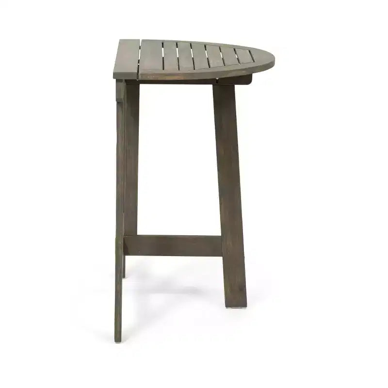 GDFStudio Pavillion Outdoor 3pcs Acacia Wood Foldable Bistro Set