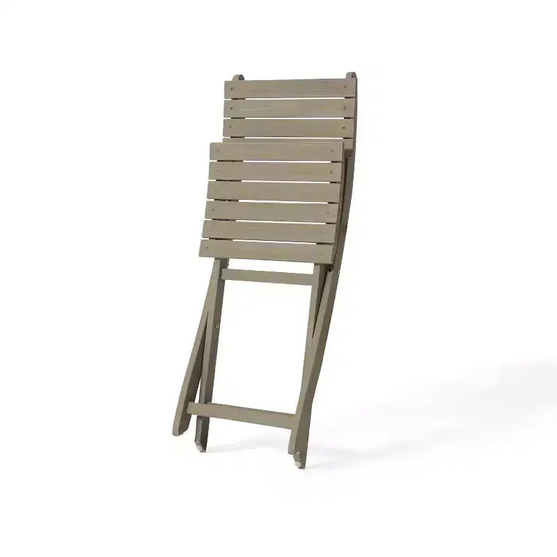 GDFStudio Pavillion Outdoor 3pcs Acacia Wood Foldable Bistro Set