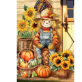 Briarwood Lane Fall House Flag 40x28 For Outdoor Country Scarecrow For Fall House Flag