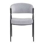 Christopher Knight Home Silas Upholstered Armrest Dining Chairs with Metal Legs (Set of 4)