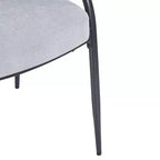 Christopher Knight Home Silas Upholstered Armrest Dining Chairs with Metal Legs (Set of 4)
