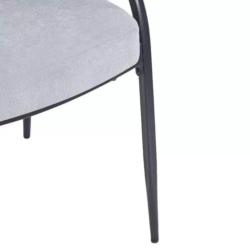 Christopher Knight Home Silas Upholstered Armrest Dining Chairs with Metal Legs (Set of 4)