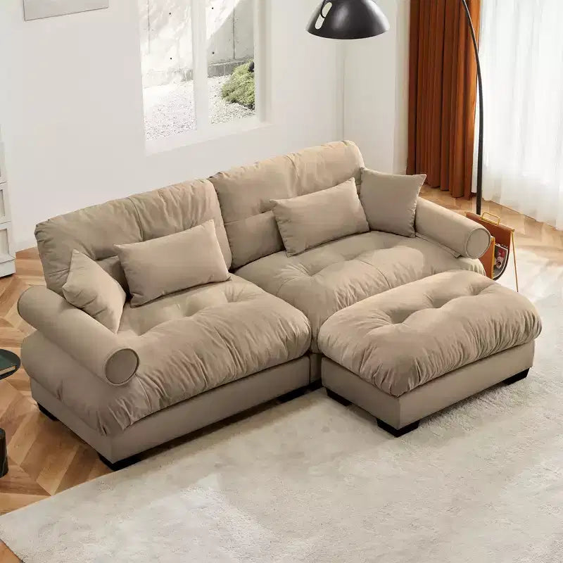 Christopher Knight Home Alger 93 Velvet L-Sectional Sofa