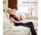 Christopher Knight Home Alger 93 Velvet L-Sectional Sofa