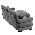 Christopher Knight Home Alger 93 Velvet L-Sectional Sofa
