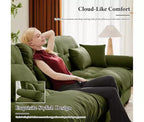 Christopher Knight Home Alger 93 Velvet L-Sectional Sofa