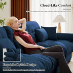 Christopher Knight Home Alger 93 Velvet L-Sectional Sofa