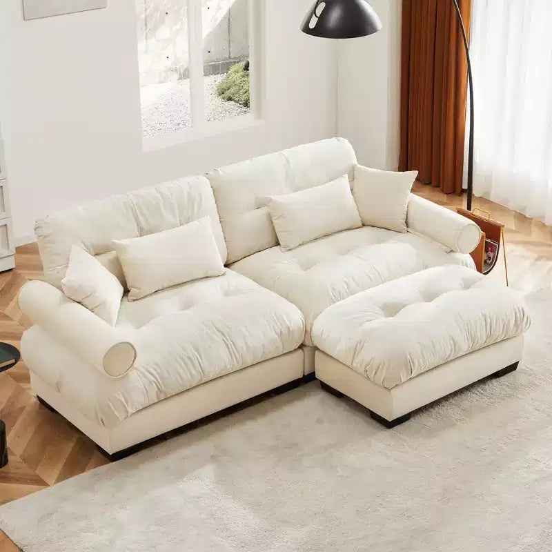 Christopher Knight Home Alger 93 Velvet L-Sectional Sofa