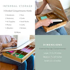 Rossie Home Easel Lap Desk with Storage