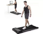 DeerRun Walking Pad 2 in 1 Under Desk Treadmill, 2.5HP Low Noise Walking Pad Running Jogging Machine with Remote Control for Home Office
