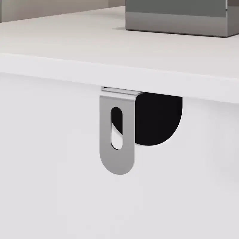 Famapy Horizontal Dresser For Bedroom Modern Minimalist Dresser Hidden Handles White
