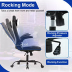 BestMassage Gaming Chair Office Chair Computer Desk Chair with Lumbar Support and Adjustable Headrest and PU Leather Gamer Chair for Adults