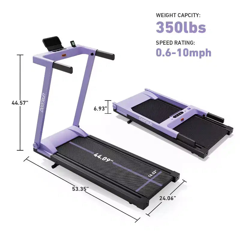 DeerRun A1 Pro+ 3 in 1 Folding Treadmill Designed for Home In Walking Pad Treadmill 6% incline