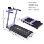 DeerRun A1 Pro+ 3 in 1 Folding Treadmill Designed for Home In Walking Pad Treadmill 6% incline