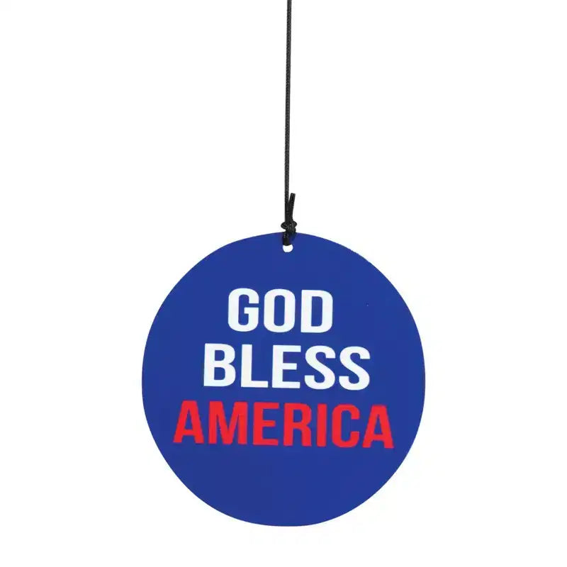 Dicksons God Bless Our America Red White 35 inch Aluminum Wind Chime Noisemaker