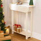 The Lakeside Collection Wood Console Table with Drop Leaf - 30H -