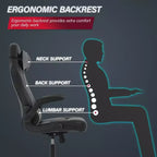 BestMassage Gaming Chair Computer Desk Chair with Lumbar Support Upholstery and Rolling Swivel Chair Base for PC Gaming and Executive Use
