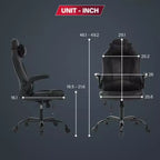 BestMassage Gaming Chair Computer Desk Chair with Lumbar Support Upholstery and Rolling Swivel Chair Base for PC Gaming and Executive Use
