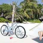 26 Inch Cruiser Bike, 7 Speed Multiple Colors Men's Women's Beach Cruiser Bike with Front and Rear V-brakes