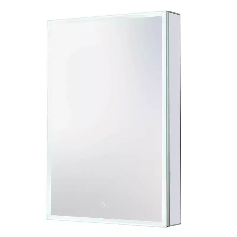 Fine Fixtures Frameless Mirrored Medicine Cabinet with LED Lighting