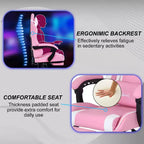 FDW Gaming Chair Racing Desk Chair with Footrest Lumbar Support Headrest Armrest Task Rolling Swivel Adjustable PC Gamer Chair