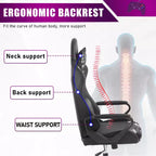 BestMassage Gaming Desk Chair Office Chair Computer Chair with Armrests 360 Swivel Lumbar Support Executive Task Chair for Adults