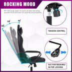 BestMassage Gaming Desk Chair Office Chair Computer Chair with Armrests 360 Swivel Lumbar Support Executive Task Chair for Adults