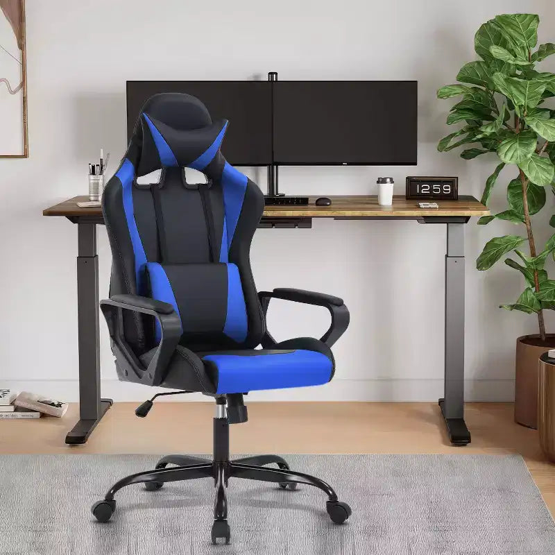 BestMassage Gaming Desk Chair Office Chair Computer Chair with Armrests 360 Swivel Lumbar Support Executive Task Chair for Adults