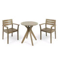 Christopher Knight Home Stamford Outdoor Acacia Wood 3 Piece Bistro Set