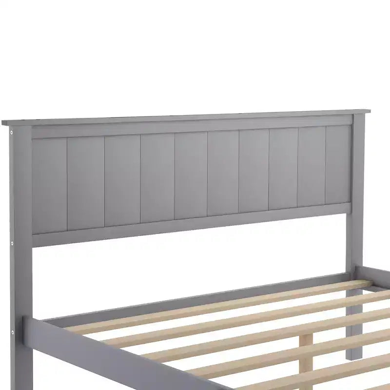 Whisen Wood Twin Size Platform Bed with Under-bed Drawer