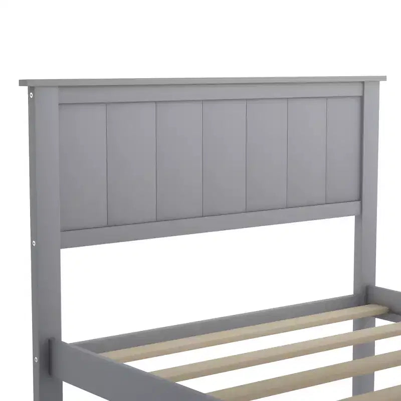 Whisen Wood Twin Size Platform Bed with Under-bed Drawer