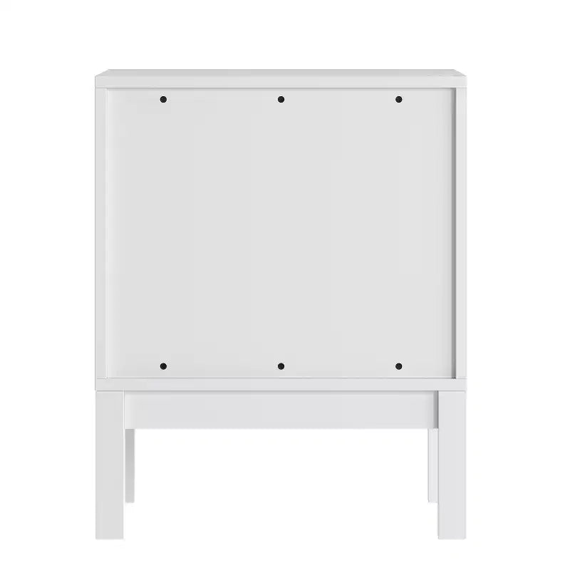 Flash Furniture Dallas Wooden Night Stand, Bedroom Side Table with 2 Storage Drawers for Kids