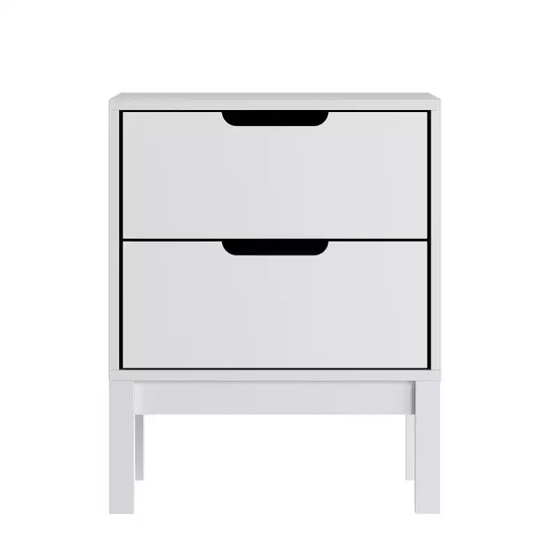 Flash Furniture Dallas Wooden Night Stand, Bedroom Side Table with 2 Storage Drawers for Kids